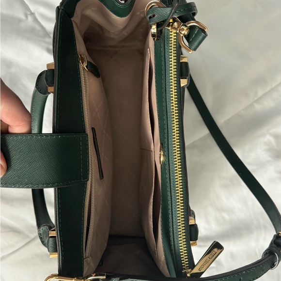 Dark Green Michael Kors purse - Picture 7 of 10